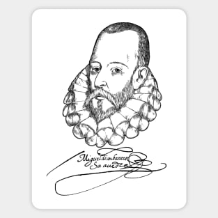 Cervantes, Spanish writer, books, literature, Magnet